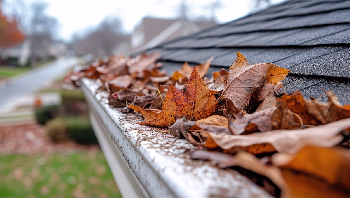 clogged gutters could benefit from gutter guards